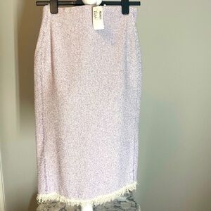 NWT Rebecca Taylor Pencil Skirt Sz 10 Lilac